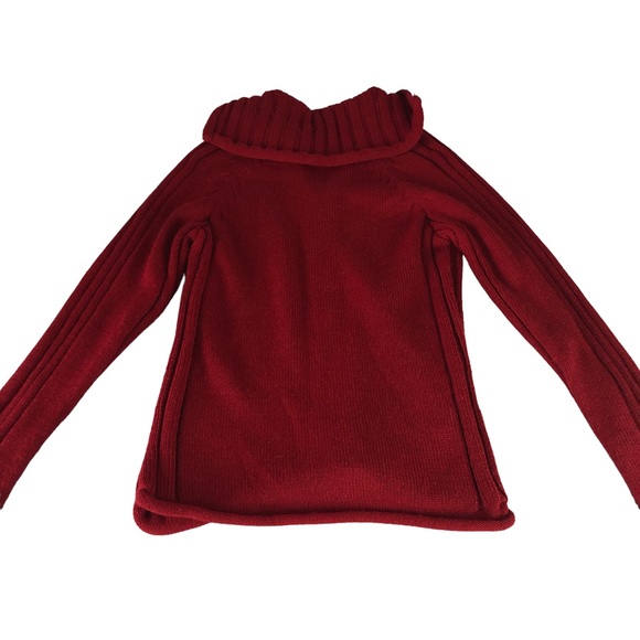 Women's Indigenous Designs Red Alpaca and Wool Blend Front Zip Sweater. Size M - Picture 11 of 14